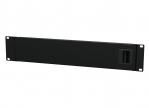 Panel blind rack Caymon BSD02, 19", 2U, i zi