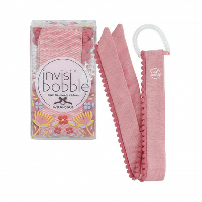 Shirit koke me fjongo Invisibobble Flores & Bloom Wrapstar Ami & Co, rozë