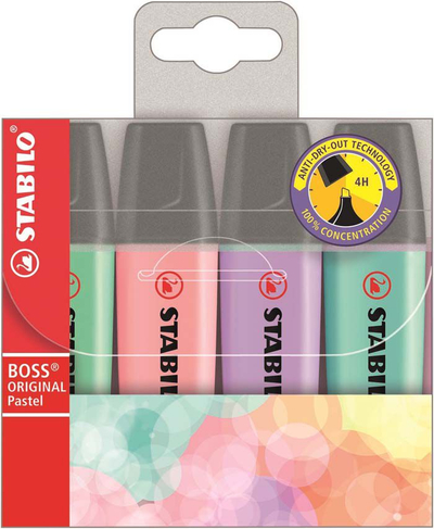 Nënvizues Stabilo Boss 70/4-2, bojë me bazë uji, florecent
