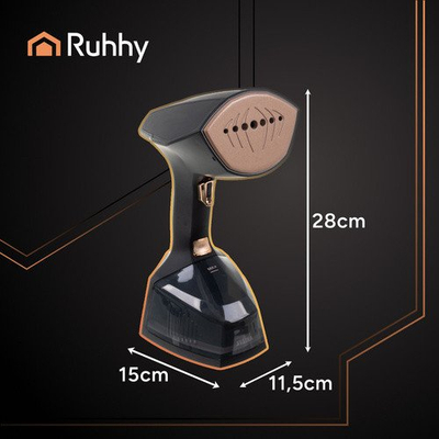 Steamer dore për rroba Ruhhy Velira 26901, 2000W, 360 ml, i zi