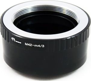 Adapter objektivi Pixco, M42 në Micro 4/3, për Olympus Panasonic, i zi