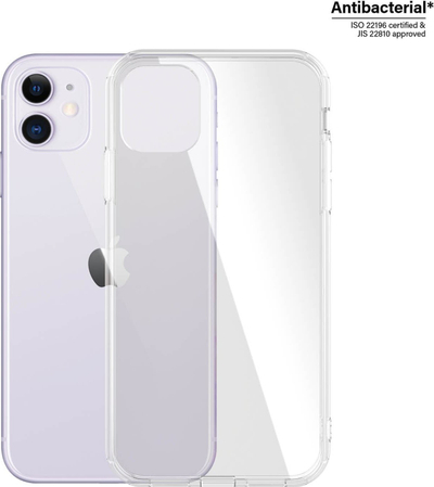 Mbulesë telefoni PanzerGlass HardCase për iPhone 11 / XR, antibakteriale, transparente