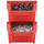 Set tabakash organizuese Prosperplast Bineer Short, 8 copë, 206x118x144mm, të kuqe