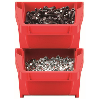 Set tabakash organizuese Prosperplast Bineer Short, 8 copë, 206x118x144mm, të kuqe