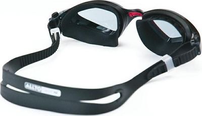 Syze noti Alltoswim Milos, Anti-Fog, filtër UV, të zeza me të kuqe