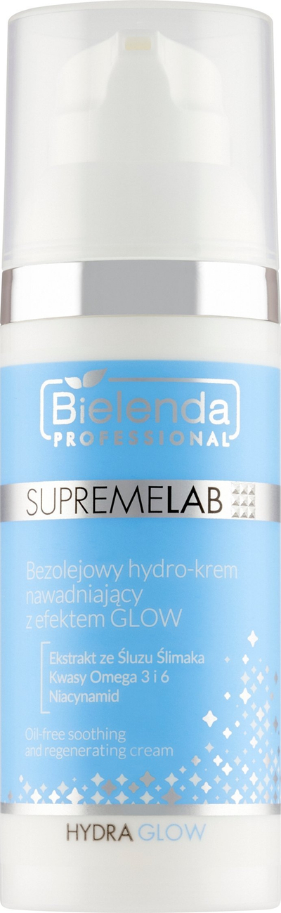 Krem fytyre Bielenda Supremelab Hydra Glow, hidratues pa vaj, efekt shkëlqimi, 50 ml