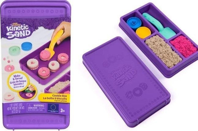 Set rërë kinetike Spin Master Kinetic Sand Cookie Box, 8oz, shumëngjyrëshe