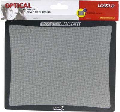 Mauspad Logo SilverBlack, i zi / i argjendtë