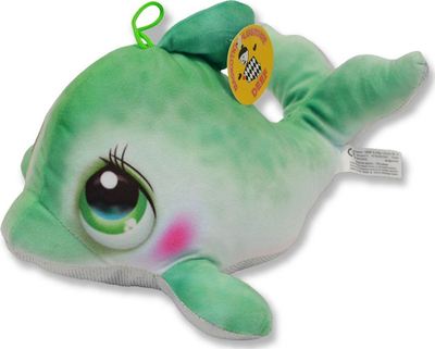 Lodër pelushi delfin Dolphin, 17cm, shumëngjyrëshe