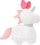 Lodër pelushi Fehn Aiko &amp; Yuki Unicorn, me batanije, 48cm, e bardhë