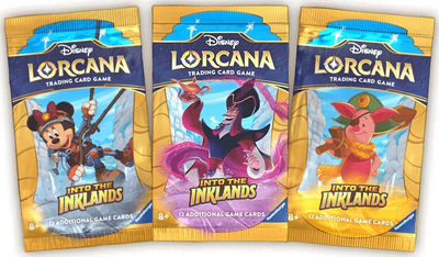 Pako booster me letra Disney Lorcana Into the Inklands, 12 letra, sleeved