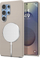 Kapak telefoni Spigen Silicone Fit Mag MagSafe për Samsung Galaxy S25 Ultra, silikon, i zi