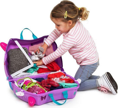 Детски куфер-играчка Trunki Kitty Cassie, 18L, со тркала, шарен
