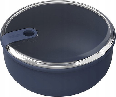 Enë ruajtëse Rotho ELA Round, 0.75L, rrumbullake, blu e errët