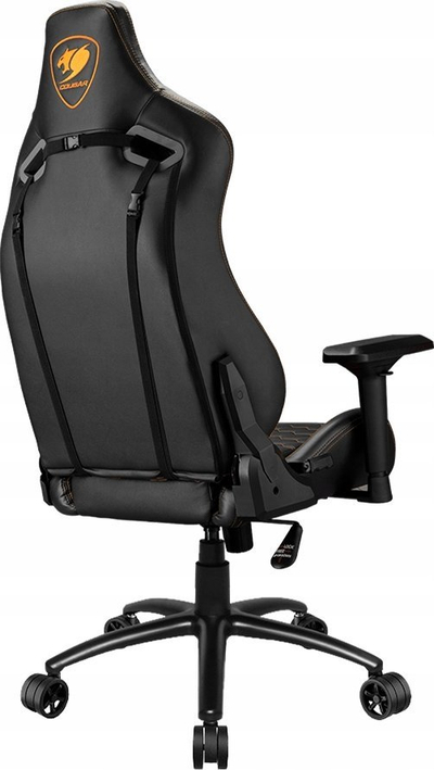 Karrige gaming Cougar Outrider S, lëkurë PVC, mbështetje mesi, e zezë