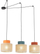 Luster tavani Tk Lighting Suspended Light Duo Juta MIX 3140, 3 llamba, shumëngjyrëshe