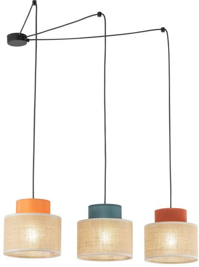 Luster tavani Tk Lighting Suspended Light Duo Juta MIX 3140, 3 llamba, shumëngjyrëshe