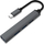 Hub USB Veho TA-4, USB-C në 4x USB-A, 5Gbps, argjendtë