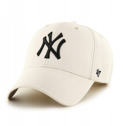 Капа бејзбол 47 Brand MLB New York Yankees B-MVPSP17WBP-NT, волна и акрил, прилагодлива, беж