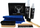 Set për pastrim lëkure Daniel Washington Leather, clean edhe protect, me furça edhe peshqir mikrofiber, i zi