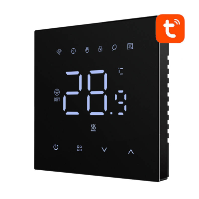 Termostat smart për bojler Avatto WT410-BH-3A-B, WiFi, 3A, i zi
