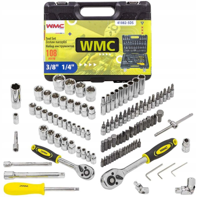 Set çelësash WMC WMC-41082-5DS, 108 pjesë Cr V, me kuti plastike