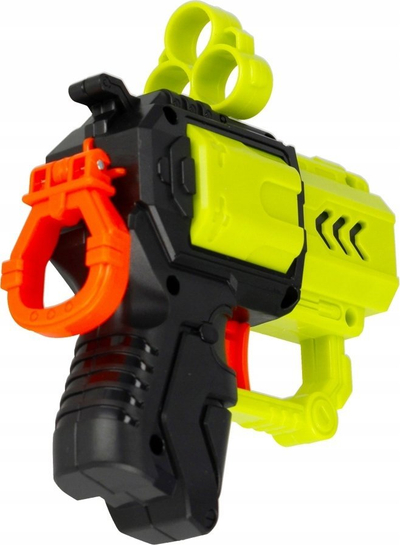 Pistole lodër MEGA CREATIVE Gun For Darts 510762, me shigjeta shkumë, jeshile e zezë