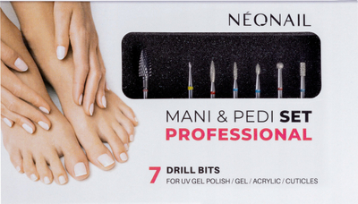 Set profesional për manikyr edhe pedikyr NEONAIL Mani &amp; Pedi, 7 pjesë