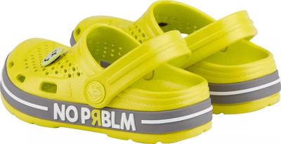 Sandale clogs për kalamaj Coqui Lindo Jr 6423-404-1348, antibakteriale, me taban që s’rrëshqet, të verdha
