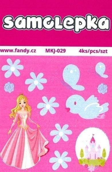 Ngjitëse letre Fandy Paper Stickers Mini Princesha, set 100 copë, shumëngjyrëshe