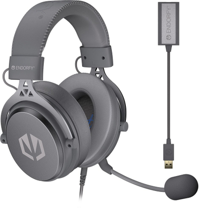 Kufje gaming Endorfy VIRO Plus USB, 7.1, me kabllo, gri e errët