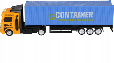 Lodër kamion me kontejner MEGA CREATIVE 545348, 31cm, plastikë, portokalli blu