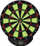 Pllakë elektronike shigjetash Best Sporting Windsor Glow In The Dark, 35cm, deri 8 lojtarë, shumëngjyrëshe