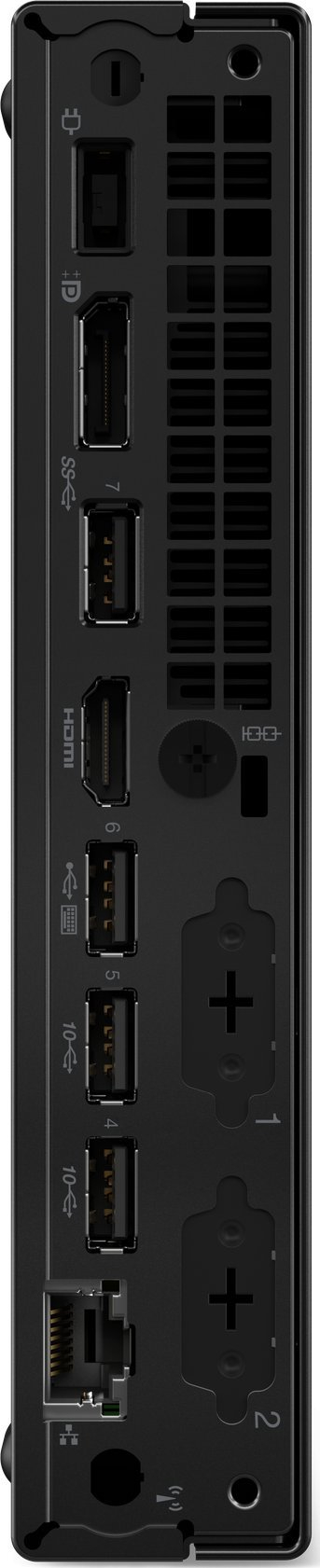 Kompjuter i vogël Lenovo ThinkCentre M70q Gen 5 Tiny, Core i3 13100T, 8GB RAM, SSD 256GB, i zi