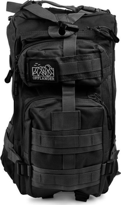 Ранец Offlander Survival, 25L, најлон, црн