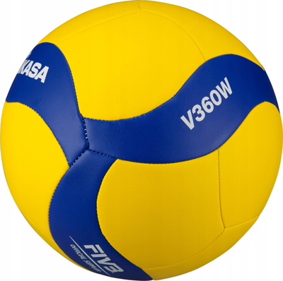 Топка за одбојка Mikasa V360W, FIVB Approved, жолто сина