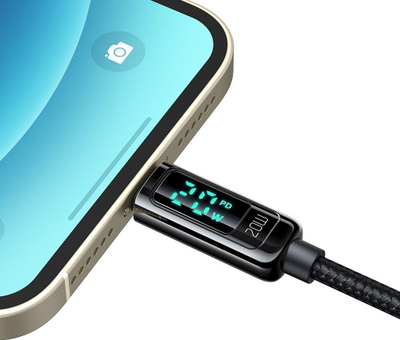 Kabllo karikues USB C në Lightning Mcdodo CA-8810, 1.2m, 36W, i zi