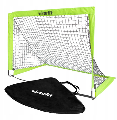 Set porta futbolli VirtuFit Pop-Up, 120 x 90 cm, 2 copë, shumëngjyrëshe
