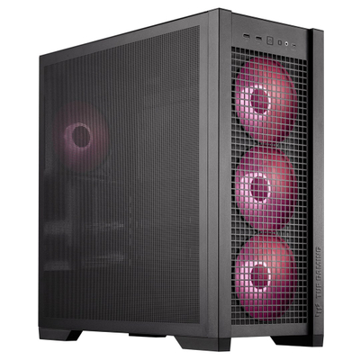 Kuti PC ASUS TUF Gaming GT302, MIDI Tower, ARGB, e zezë