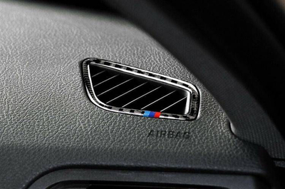 Mbulesë ajri MTuning për kornizë ventilimi, carbon, për BMW F30 F34, e zezë