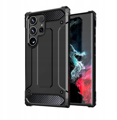 Kapotë telefoni Hurtel Hybrid Armor për Xiaomi Redmi 14C, TPU dhe polikarbonat, e zezë