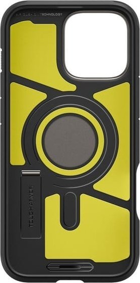 Mbulesë telefoni Spigen Tough Armor AI MagFit, për iPhone 16 6.3", me kickstand, e zezë