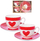 Set filxhanësh me pjatë Orion, porcelan, 280 ml, 2 copë, i kuq