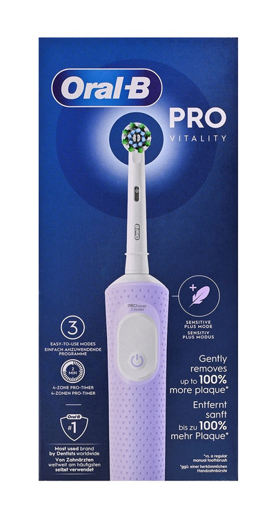 Furçë dhëmbësh elektrike Oral-B Vitality Pro, e rikarikueshme, 1 kokë, lejla