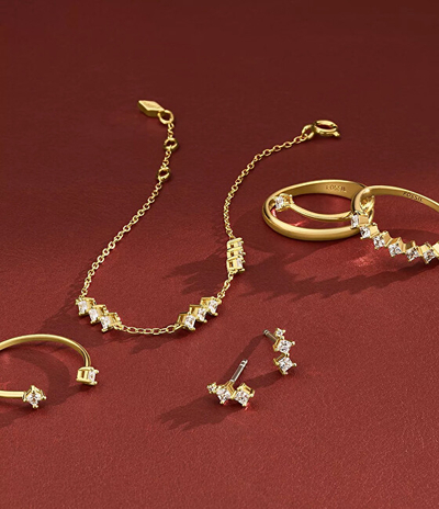 Unazë për femra Fossil Hazel JOA00814710, e artë