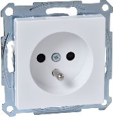 Prizë e vetme Schneider Electric MTN2500-0325, me tokëzim, me mbrojtje, e bardhë