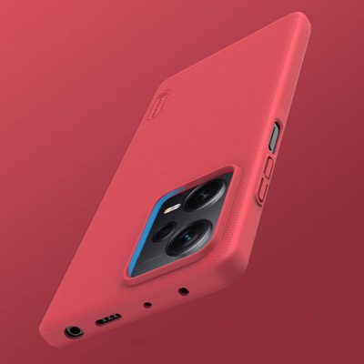 Kapak telefoni Nillkin Super Frosted për Xiaomi Redmi Note 12 Pro+ 5G, plastikë e fortë, antirrëshqitës, i zi