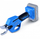 Gërshërë krasitje me bateri Scheppach BC-PRS28-X, diametër prerje 28 mm, motor brushless, blu