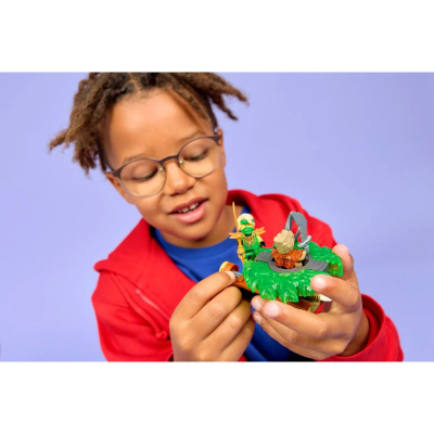 Set ndërtimi LEGO Ninjago Lloyd vs Earth Monster Spinner 71850, 52 copa, për fëmijë 6+