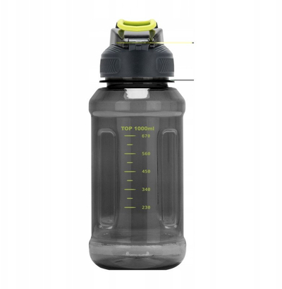 Shishe sportive KiCA Hydro+, 1000 ml, e zezë